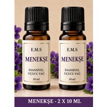 E.M.S 2 x 10 ml Menekşe Esansiyel Uçucu Yağ Buhurdanlık Yağı Difüzör Esansı Oda Kokusu Esansı Mum Esansı 10 Ml.