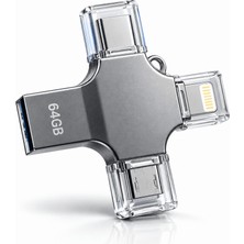 SBN - Store Fotoğraf Video Belge ve Dosyalarınızı Kolayca Aktarmanızı Sağlayan 64GB 4 Girişli Flash Bellek