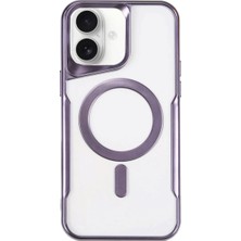 SBN - Store Apple iPhone 16 Plus Kılıf Boyi Magsafe Silikon Kapak - Derin Mor