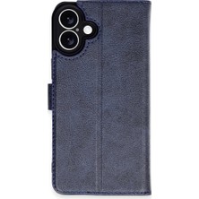 SBN - Store Apple iPhone 16 Plus Kılıf Trend S Plus Kapaklı Kılıf - Lacivert