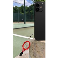 Seard Miyuki Boncuk El Yapımı Tenis Raketi Telefon Çarmı - Charm 2