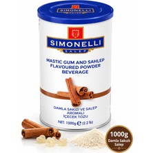 Simonelli Damla Sakızlı Toz Salep 1000 g - Geleneksel Kıvamlı Sıcak İçecek Karışımı (1 kg)