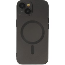 SBN - Store Apple iPhone 14 Plus Kılıf Moshi Lens Magneticsafe Silikon - Siyah