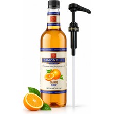 Simonelli Portakal Kahve Şurubu 700 ml - İçecek ve Kokteyl Şurubu (Pompa Dahil)