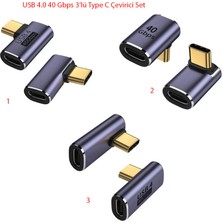 Keepro 90 Derece Typec Set Type-C 90 Derece Çevirici Set
