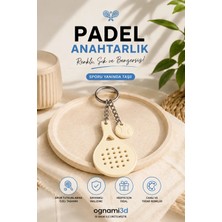 Ognami 3D Baskı Padel Raketi Anahtarlık - Renk Seçenekli Mini Padel Anahtarlık