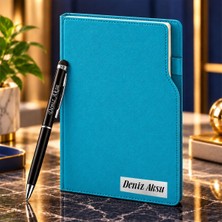 Bk Gift Kişiye Özel 374 Termo Deri Tarihli Ajanda & Siyah Touch Pen Tükenmez Kalem-17