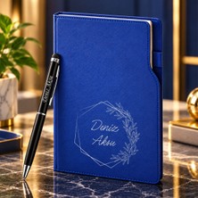 Bk Gift Kişiye Özel 374 Termo Deri Tarihli Ajanda & Siyah Touch Pen Tükenmez Kalem-9
