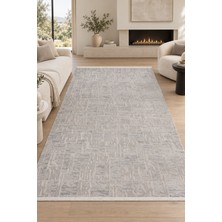 Hann Home Collection Halland Modern Tasarım Gri Oturma Odası Salon Mutfak Koridor Robot Süpürgeye Uyumlu Kolay Temizleneb