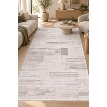Hann Home Collection Aire Vizon Bej Modern Özel Ölçü Salon Oturma Odası Halısı Robot Süpürge Uyumlu Kolay Temizlenebilir