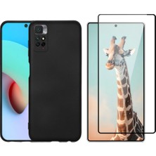 Tekno Grup Xiaomi Redmi Note 11 Pro Plus 5g Kılıf  Içi Kadife Yumuşak Lansman Kılıf-Siyah + Tam Kaplayan Antistatik Cam Ekran Koruyucu