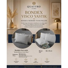 Quattro Home Bondex Visco Yastık 50X70 cm Memory Foam Kırpık Visco Yastık Baş ve Boyun Destekli