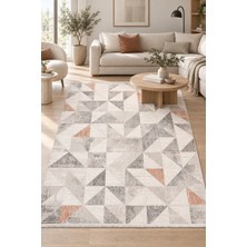 Hann Home Collection Nevel Beyaz Gri Bej Salon Oturma Yatak Odası Halısı Robot Süpürge Uyumlu Kolay Temizlenebilir Akrili