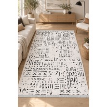 Hann Home Collection Mekur Özel Ölçü Kaymaz Tabanlı Salon Mutfak Koridor Halısı Robot Süpürgeye Uyumlu Kolay Temizlenebil