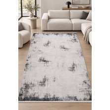 Hann Home Collection Celus Bej Antrasit Özel Ölçü Salon Oturma Odası Koridor Halısı Robot Süpürge Uyumlu Kolay Temizleneb
