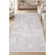 Hann Home Collection Fidel Bej Vizon Özel Ölçü Salon Oturma Odası Koridor Halısı Robot Süpürge Uyumlu Kolay Temizlenebili