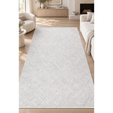 Hann Home Collection Fidel Krem Vizon Özel Ölçü Salon Halısı Triko Akrilik Yumuşak Robot Süpürge Uyumlu Kolay Temizlenebi