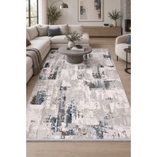 Hann Home Collection Moneta Vizon Gri Özel Ölçü Salon Oturma Odası Koridor Halısı Robot Süpürge Uyumlu Akrilik Kolay Temi
