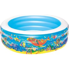 Fimer Şişme Jumbo Desenli Yuvarlak 196CM x 53CM Bestway 51122
