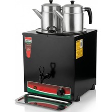 Miletto Jumbo Model Elektrikli 2 Demlikli Çay Kazanı 23 Lt (Demlikler Dahil) - MEJ11S