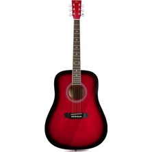 Fimer SD104RDS Akustik Gitar (Kırmızı)
