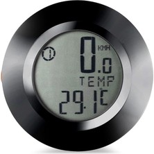 Fimer Kablosuz Bisiklet Km Hız Göstergesi Sayacı Su Geçirmez LCD 4 Renk Yuvarlak Ekranlı LED Kilometre Saati