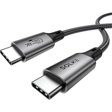 Fimer Usb-C Kablo 1.8 M 240W 40GBPS 8k 60Hz 4K 144Hz Thunderbolt 3/4 Uyumlu Type-C Hızlı Şarj Veri Görüntü ve Ses Aktarım Kablosu