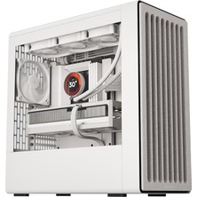 Fimer Bf 360 Flow Yüksek Hava Akışlı Atx Orta Boy Pc Kasa, Yarı Açık Sgcc Çelik Çerçeve, Simplicable Kablo Yönetimi, 2x 180MM Fan, 1x 140MM 360MM Radyatör Montajlı Fan, Manyetik Paneller - Beyaz