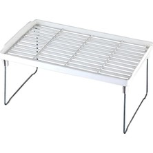 Fimer Dolap Içi Raf Düzenleyici, Metal Ayaklı, Plastik Mutfak Rafı, Tezgah Üstü Yer Kazandıran Organizer, 14X30CM