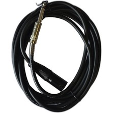 CHESTER Xlr Erkek - 6.35MM Mono Jack Ses Kablosu 3 Metre Mikrofon Amfi Kablosu