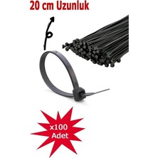 Fimer 3.6X200 mm Siyah Kablo Bağı 100’LÜ – Extra Dayanıklı Plastik Cırt Kelepçe RT-3105