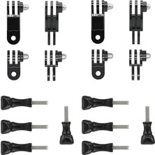 Fimer Set Ayarlanabilir Döner Kol Uzatma Kolu, Gopro Hero 10, 9, 8, 7, 6, 5 ve Diğer Aksiyon Kameraları Için Kısa ve Uzun Vidalı Kamera Sabit Eklem Montajı