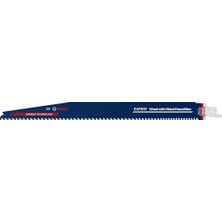 Fimer Professional 1x Expert 'wood With Metal Demolition' S 1267 Xhm Panter Testere Bıçakları (Tok Metalli Ahşap, Harç ve Çivili Inşaat Ahşabı, Uzunluk 300 Mm, Aksesuar Panter Testere)