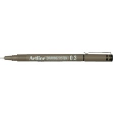 Fimer Drawing System 0.3 Çizim Kalemi, 0.3 Mm, Siyah