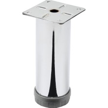 Fimer 4 Adet Mobilya Ayağı Metal 25 cm Alttan Ayarlı 42 mm Krom Ayak