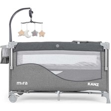 Kanz Mira Anne Yanı Park Yatak Füme 70 x 120