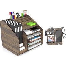 Fimer Otto Fx-Xl Modest - 2 Renk - A4 Evrak Rafı Masaüstü Organizer Design_otto_fx_xl_modest (Ceviz)
