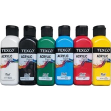 Fimer Texco Akrilik Boya Seti 6 Renk, 130 ml