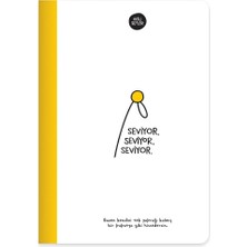 Fimer Color Hisli Şeyler 14X20 64 Yp. Çizgili Sert Kapak Defter - Seviyor