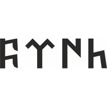 Fimer Usta Göktürkçe Türk Yazısı Sticker - 00348 Siyah 20X5 cm 30 x 8 cm STICKERDIZAYND76444A2-A01-30X8