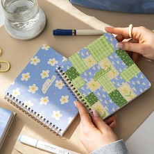 Fimer Spiralli Karton Kapak 2'li Noktalı Not Defter Seti - Patchwork