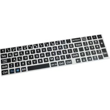 Fimer Puntolu Türkçe Q Klavye Sticker, Siyah