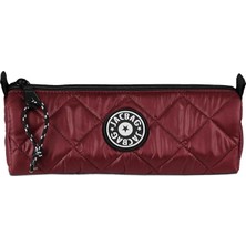 Fimer Prime Soft Kapitone Kalem Kutusu, Pembe, Fermuarlı (Bordo)