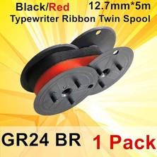 Fimer 24 Universal Daktilo Şerit (12.7mm*5m (Kırmızı-Siyah) Serıt-Daktılo Kırmızı-Siyah