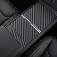 Fimer Model Y Juniper/model 3 Hıghland Orta Konsol Koruyucu Karbon Fiber Görünümlü Kaplama