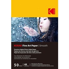Fimer Fine Art Paper – Mat Fotoğraf Kağıdı, 50 Yaprak, 230 G/m², A6 Formatında (10 x 15 Cm), Mürekkep Püskürtmeli Baskı, Pürüzsüz Yüzey, Anılarınız Için Üstün Kalite
