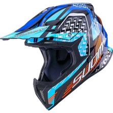 Suomy X-Wıng Motley Kask Mavi Siyah