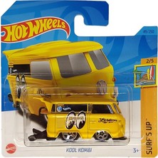 Fimer Wheels - Kool Kombi - Surf´s Up 2/5 - HKJ33 - Short Card - Vw Volkswagen - Mooneyes - Sarı - Mattel 2023