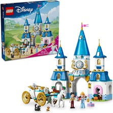 Fimer ǀ Disney Princess Sindirella’nın Şatosu ve At Arabası 43275-6 Yaş ve Üzeri Prenses Seven Çocuklar Için Yaratıcı Oyuncak Yapım Seti, Doğum Günü Hediyesi (596 Parça)