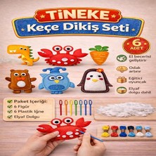 Fimer 6 Adet 3 Yaş Çocuklar Için Eğitici Oyuncak Kendin Yap Montessori Keçe Dikiş El Sanatları Seti 3 Yaş